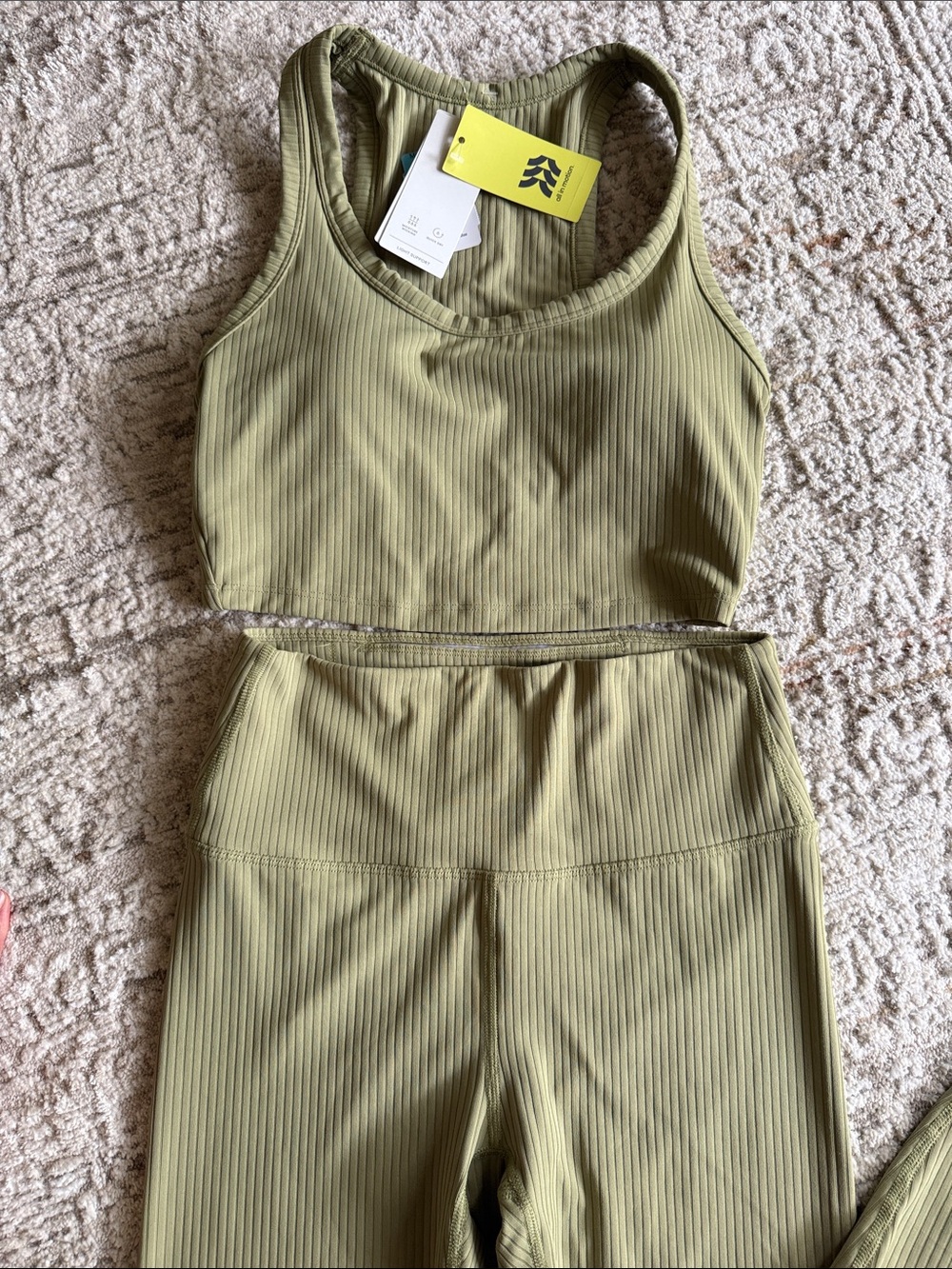 All in Motion Ribbed Athleisure Set Small NWT